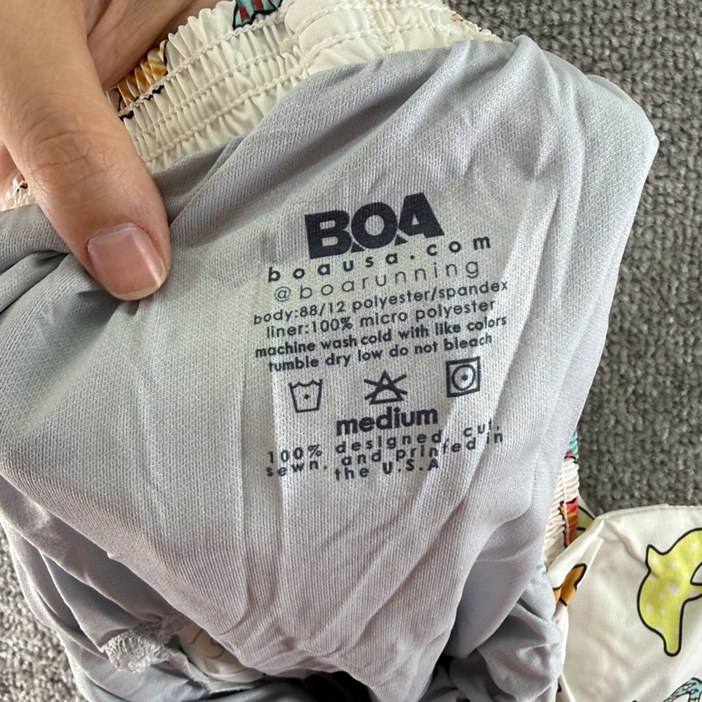 BOA Athletic Active Running Colorful Dolphin Shorts Texas Tri Delta Womens M - Picture 8 of 8